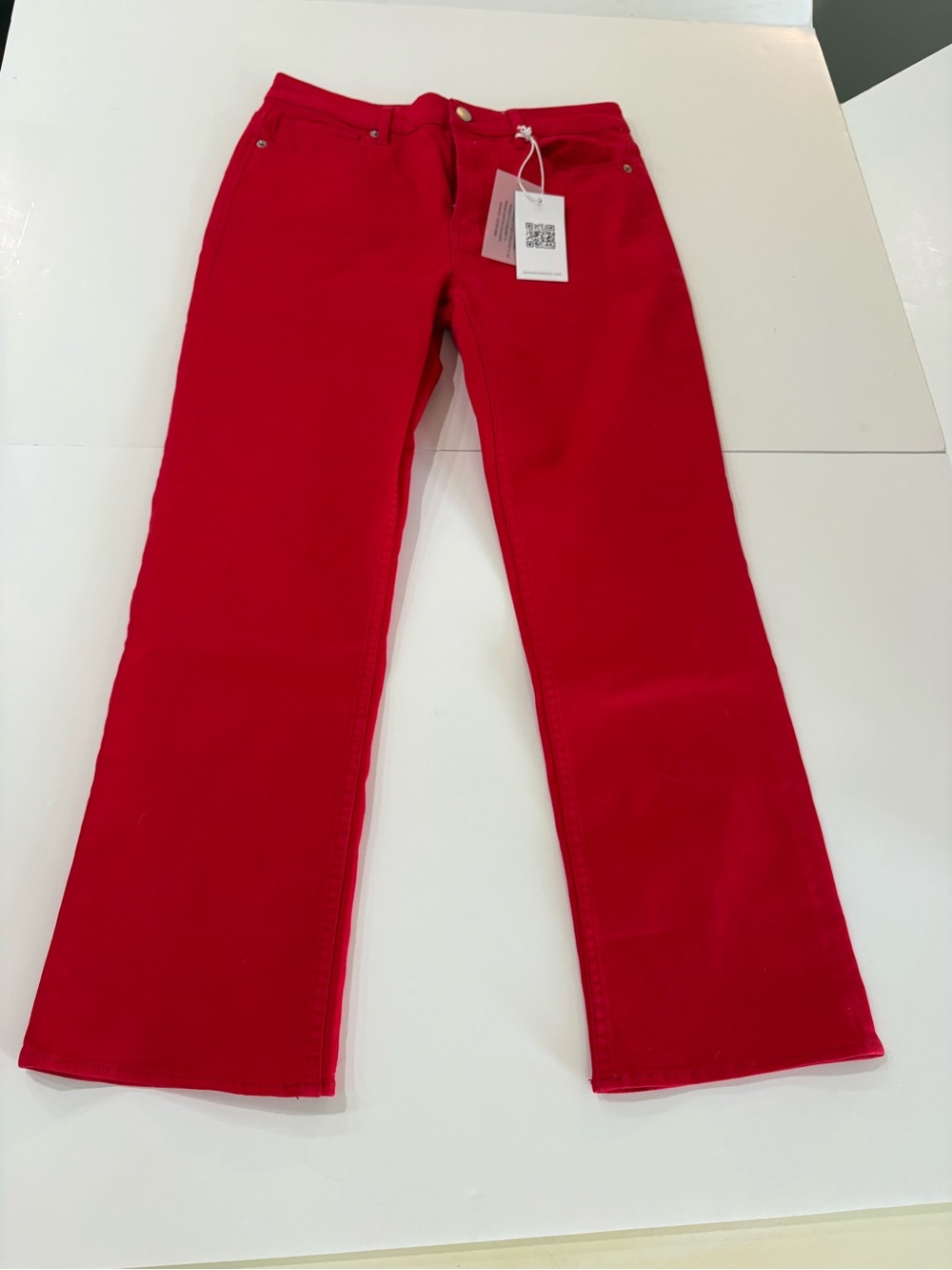 Dear John Anika Crop Salsa New Red Women’s Jeans - size 28